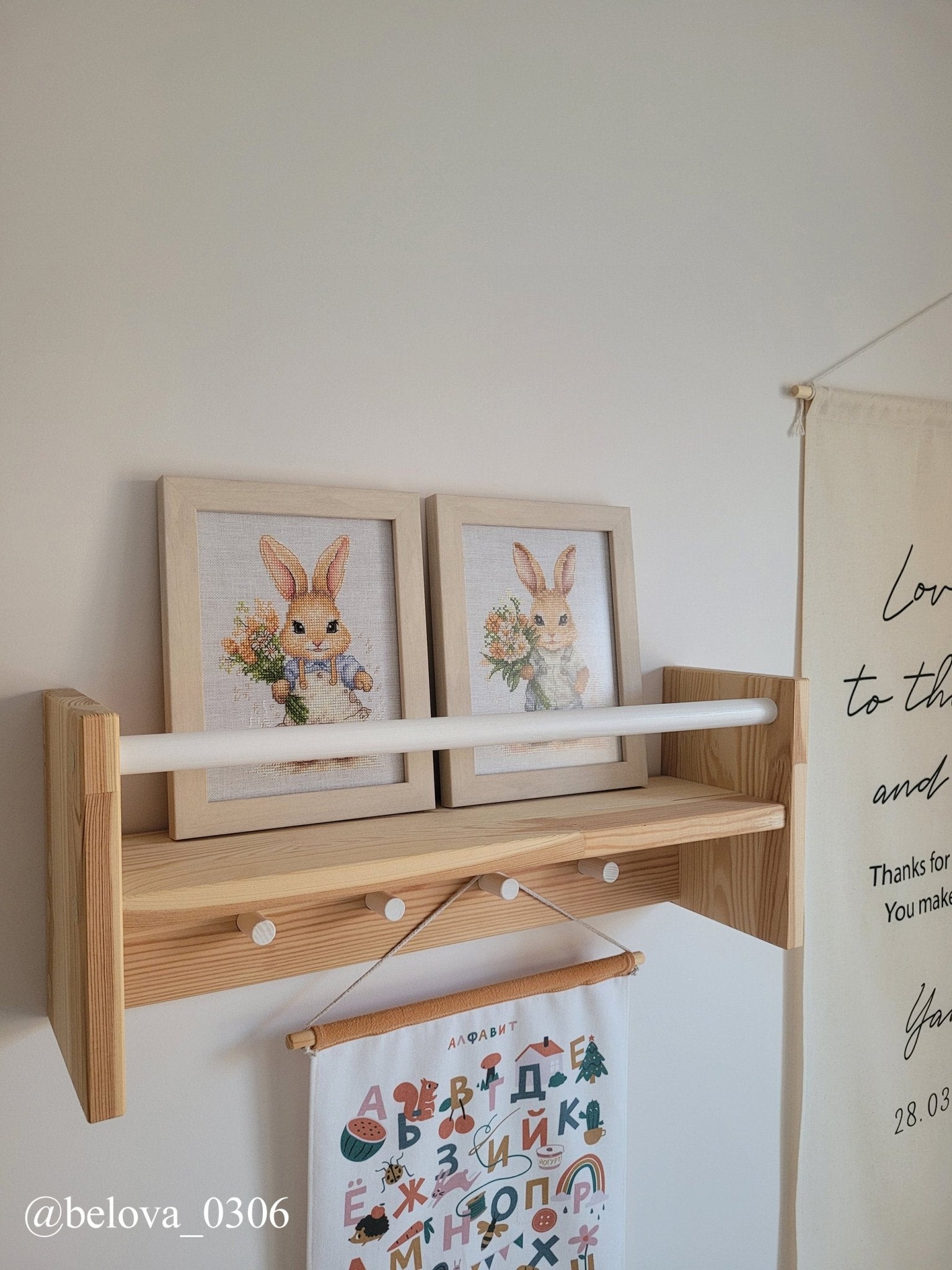 Cross Stitch Kit Luca - S - The Happy Bunny, B1410 - Luca - S Yarns