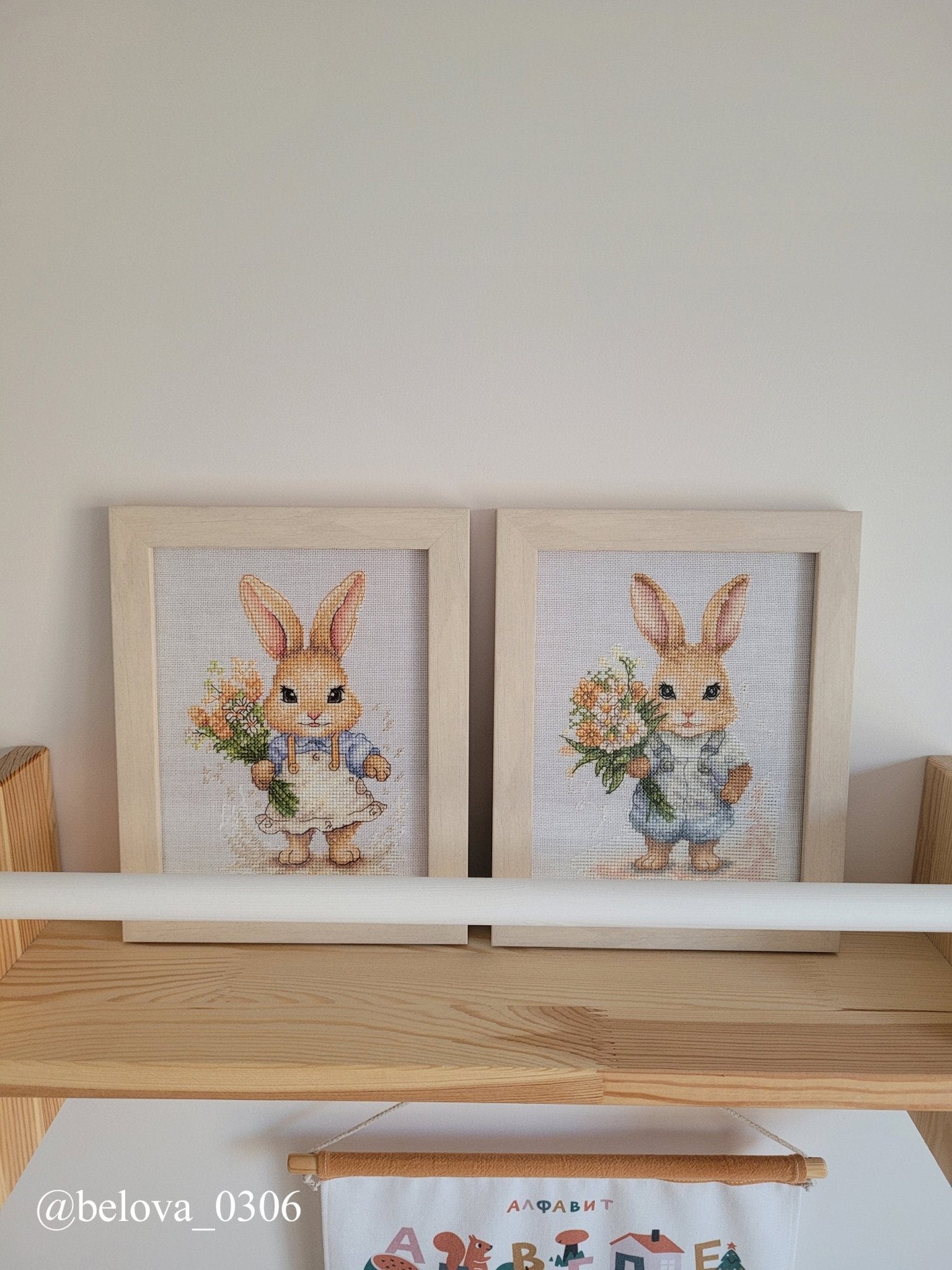 Cross Stitch Kit Luca - S - The Happy Bunny, B1410 - Luca - S Yarns