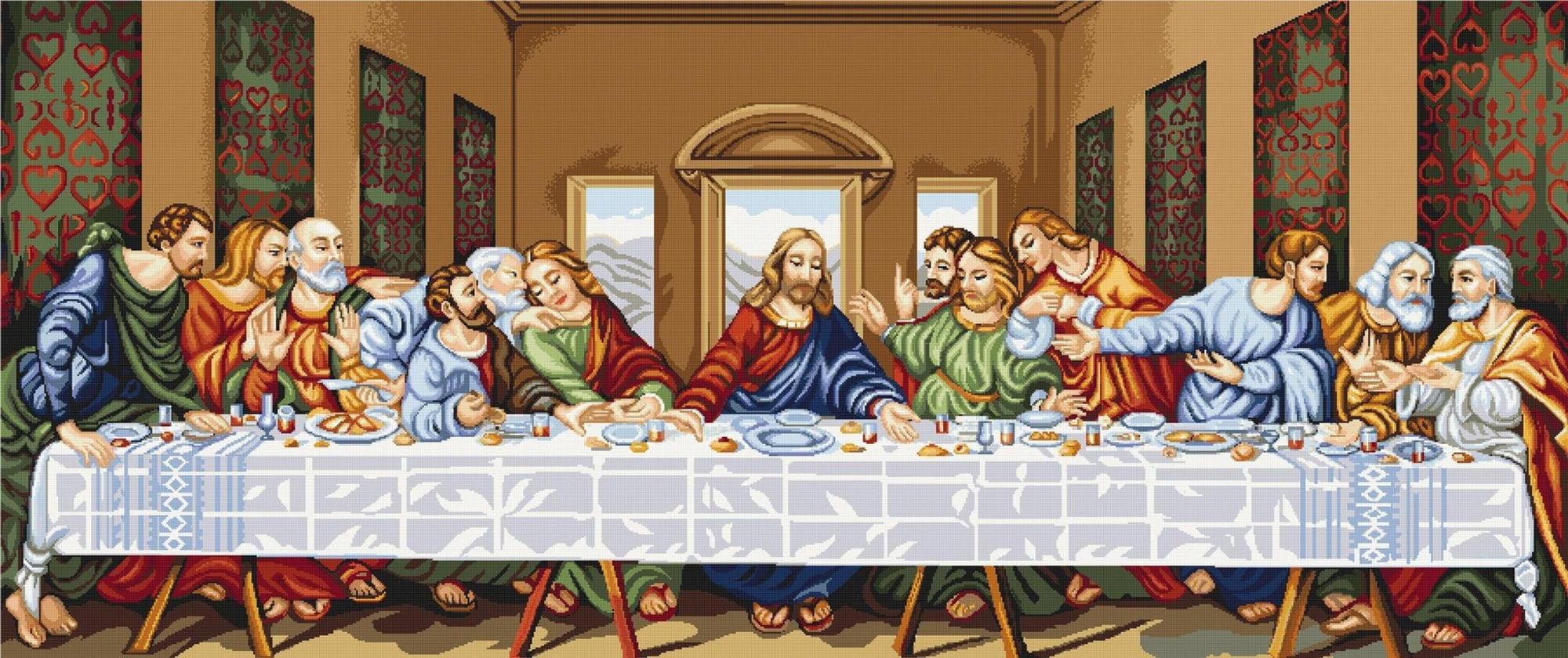 Cross Stitch Kit Luca - S - The Last Supper, B407 - Luca - S Yarns
