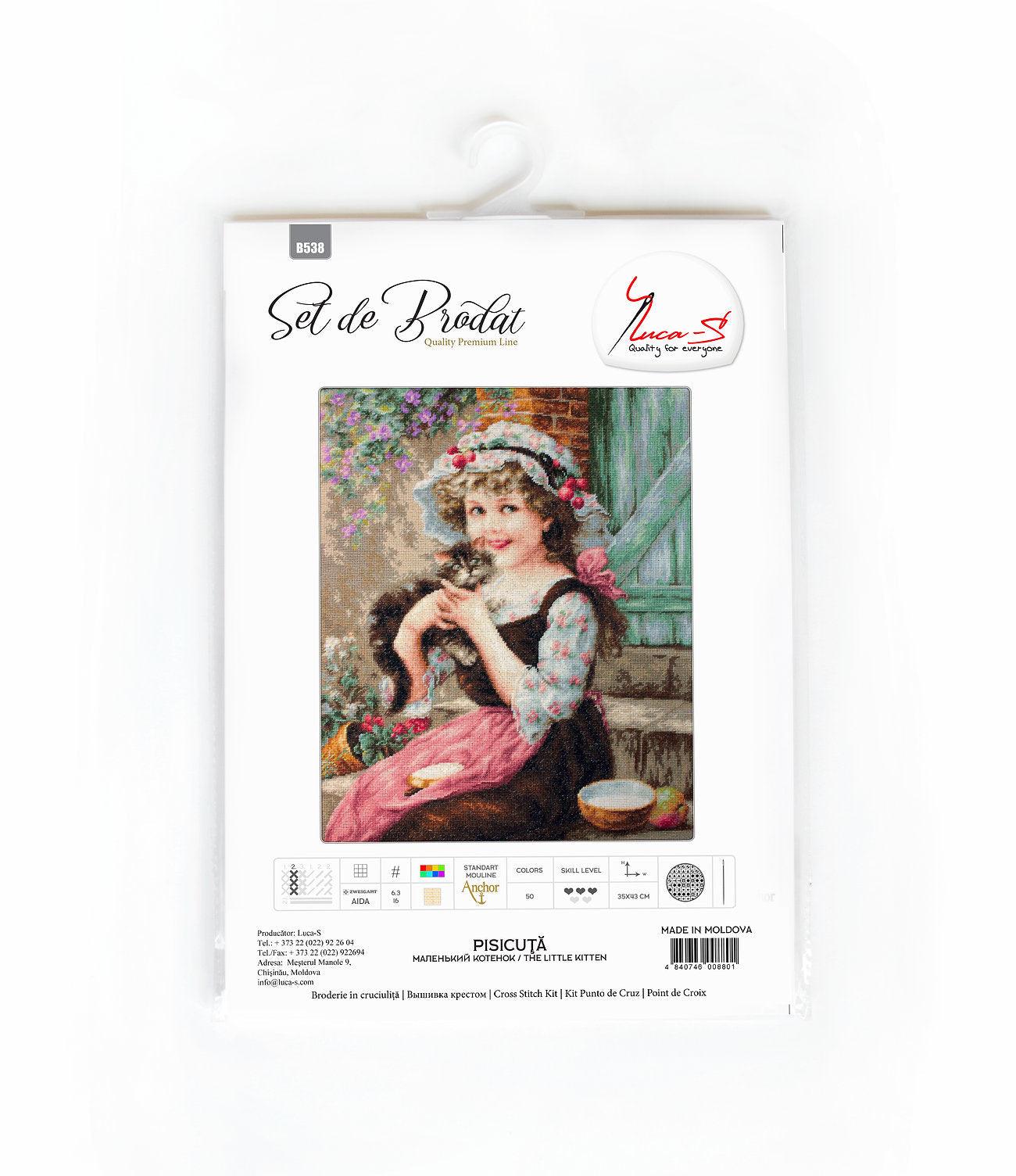 Cross Stitch Kit Luca - S - The Little Kitty, B538 - Luca - S Yarns