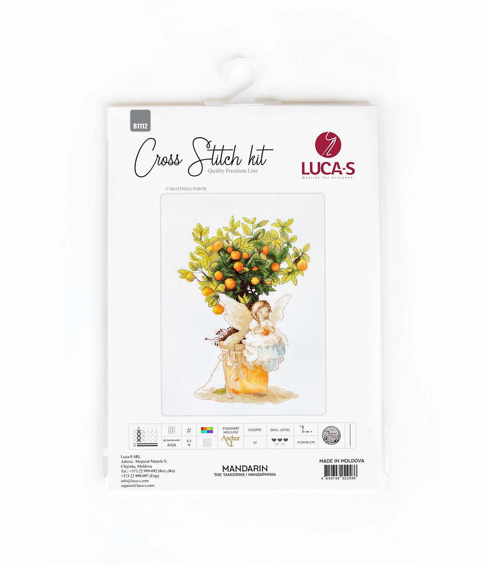 Cross Stitch Kit Luca - S - The orange tree fairy, B1112 - Luca - S Yarns