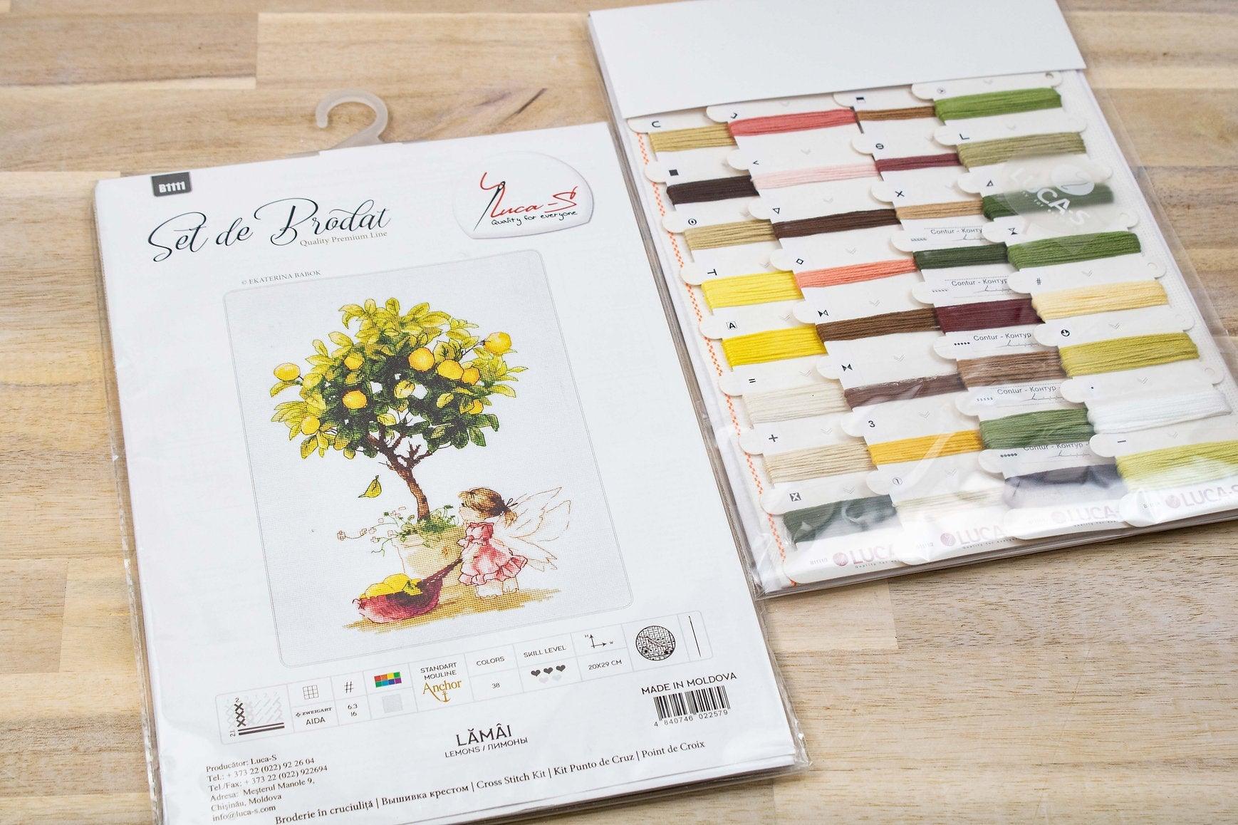 Cross Stitch Kit Luca - S - The orange tree fairy, B1112 - Luca - S Yarns