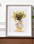 Cross Stitch Kit Luca - S - The orange tree fairy, B1112 - Luca - S Yarns