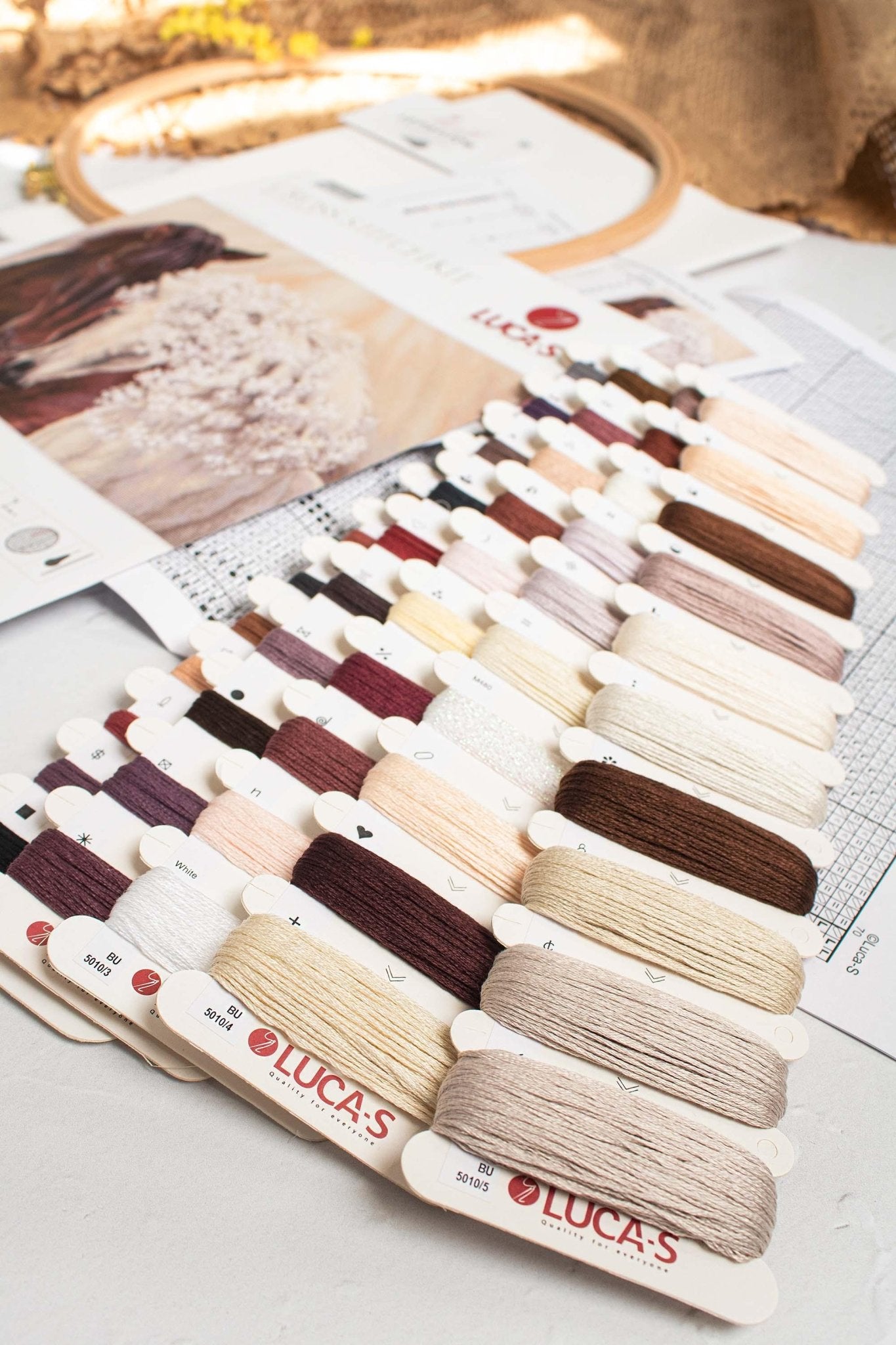 Cross Stitch Kit Luca - S - The Perfect Couple, BU5010 - Luca - S Yarns