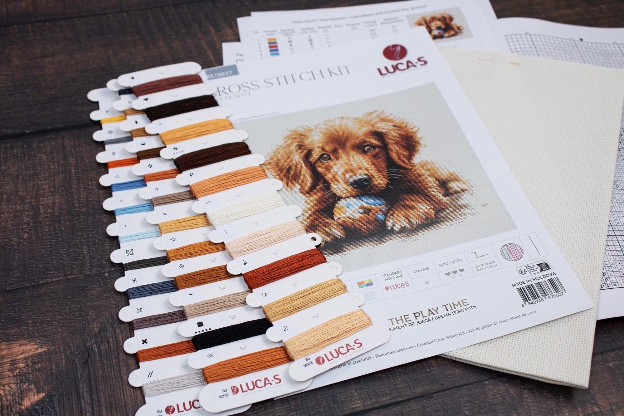 Cross Stitch Kit Luca - S - The Play Time, BU5037 - Luca - S Yarns