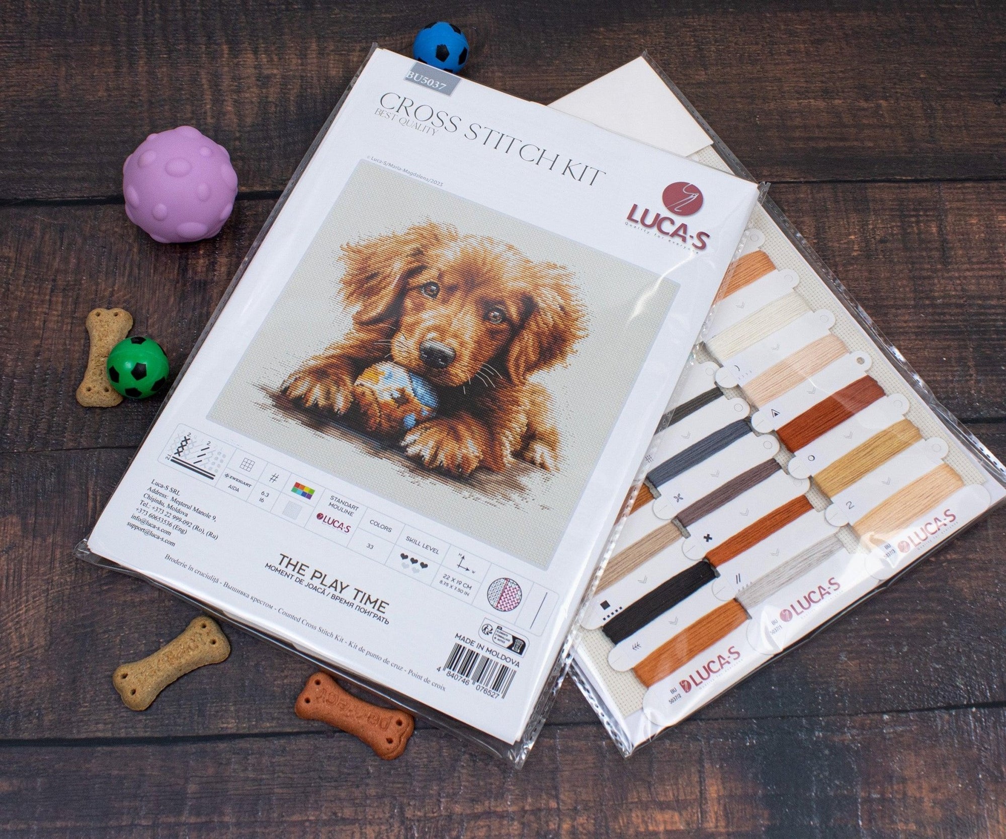 Cross Stitch Kit Luca - S - The Play Time, BU5037 - Luca - S Yarns