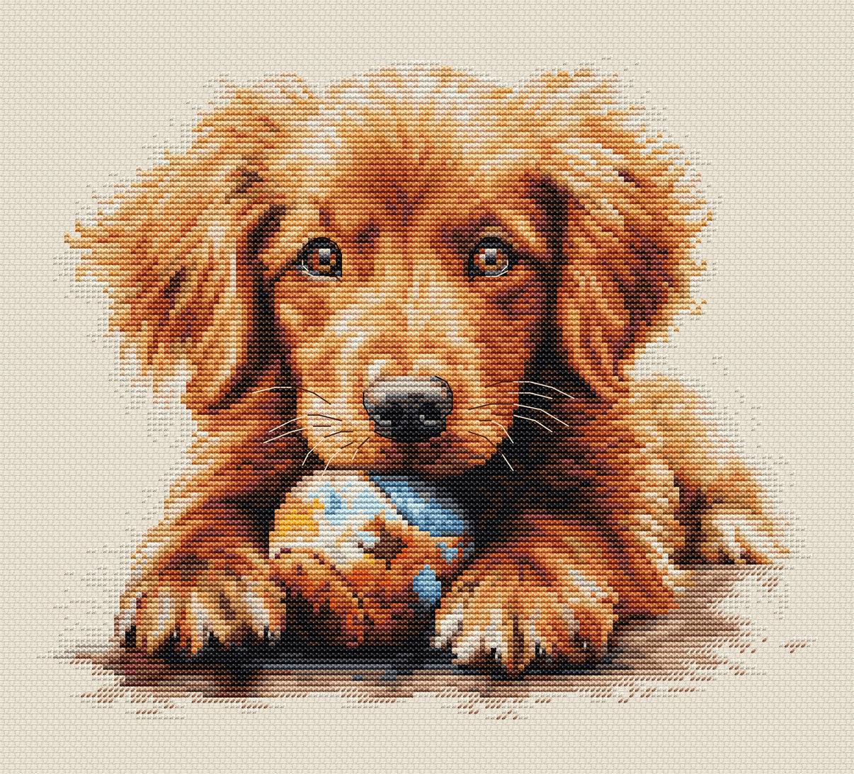Cross Stitch Kit Luca - S - The Play Time, BU5037 - Luca - S Yarns