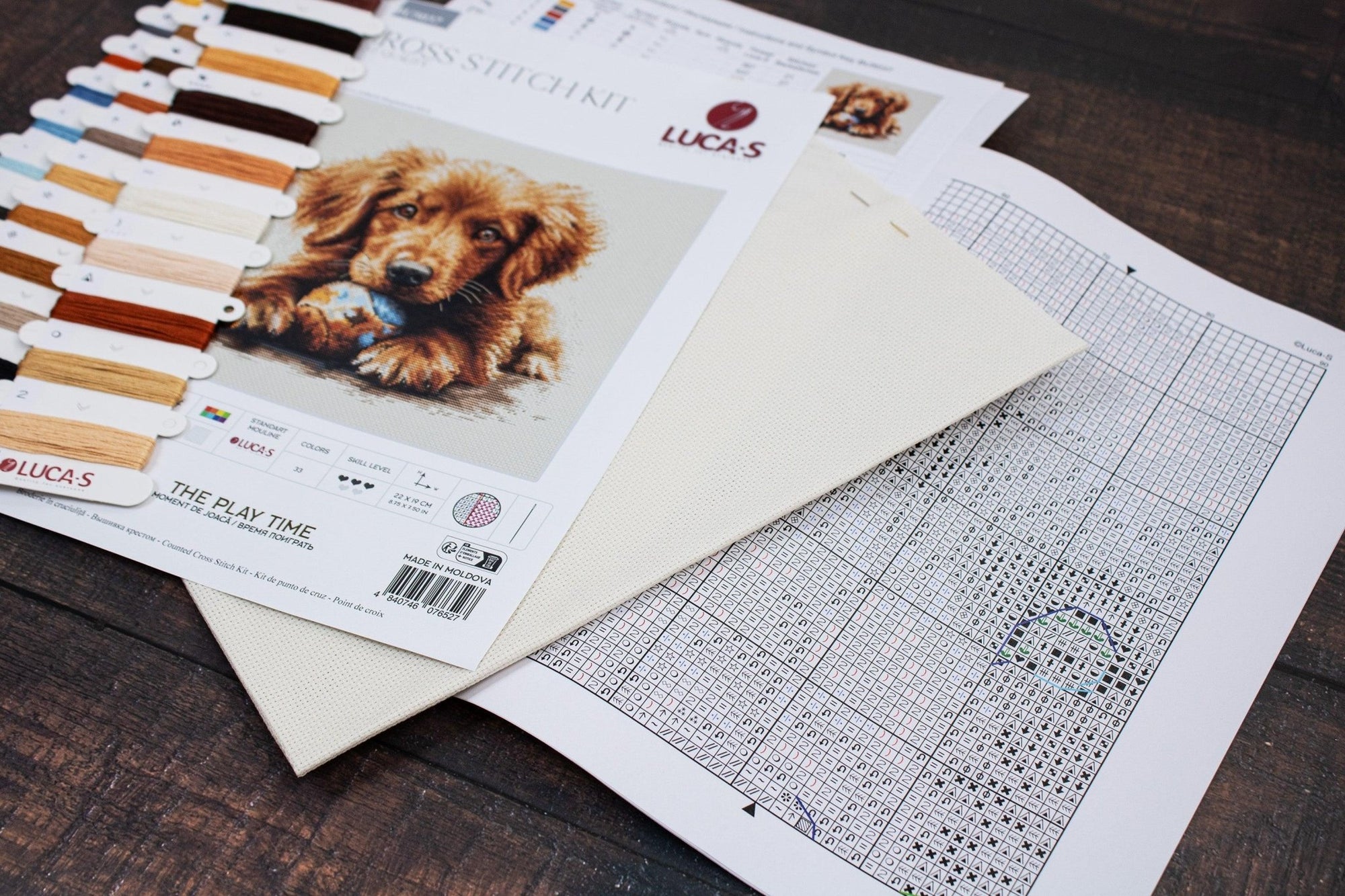 Cross Stitch Kit Luca - S - The Play Time, BU5037 - Luca - S Yarns