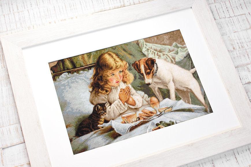 Cross Stitch Kit Luca - S - The Prayer, B557 - Luca - S Yarns