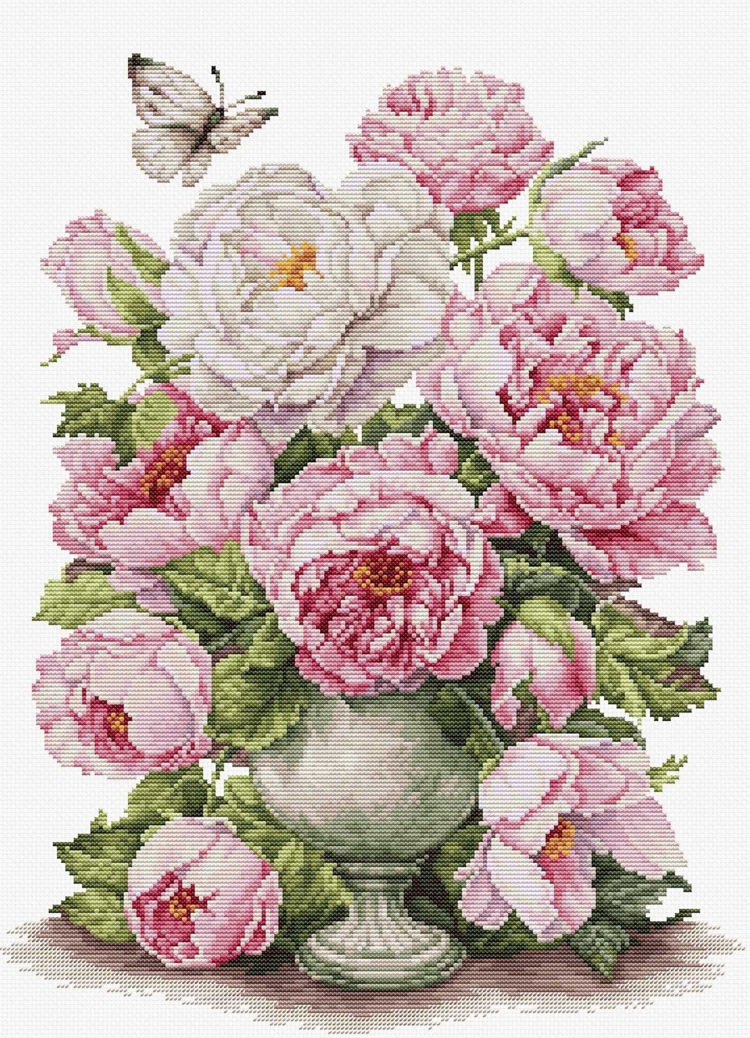 Cross Stitch Kit Luca - S - The Romance of Roses, B7040 - Luca - S Yarns