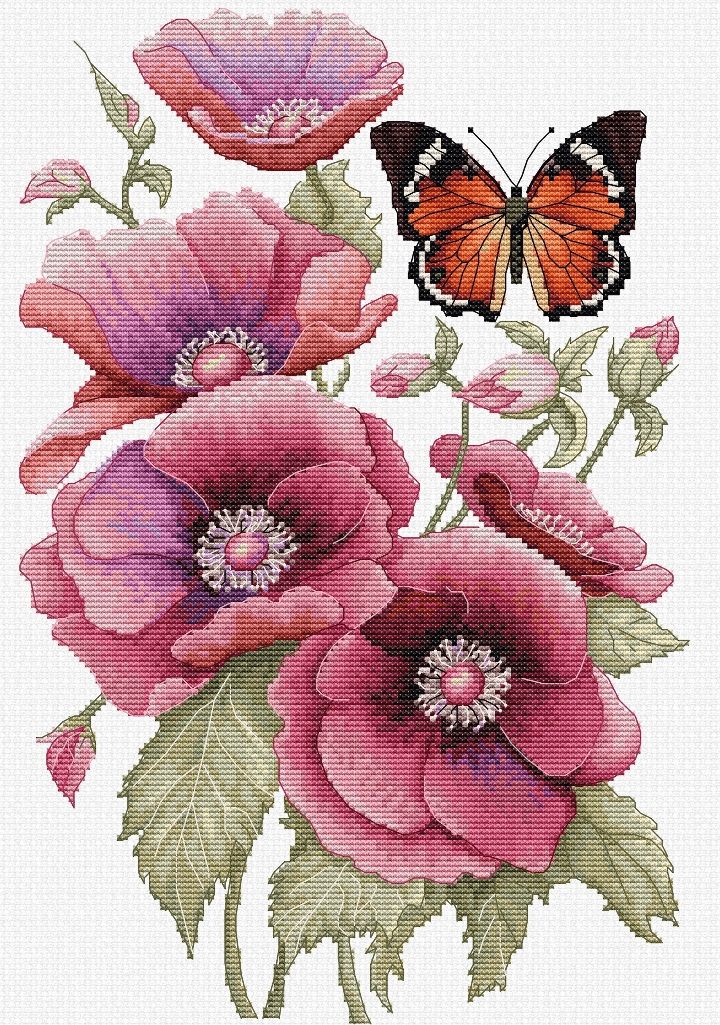 Cross Stitch Kit Luca - S - The Scent of Anemones, B7037 - Luca - S Yarns