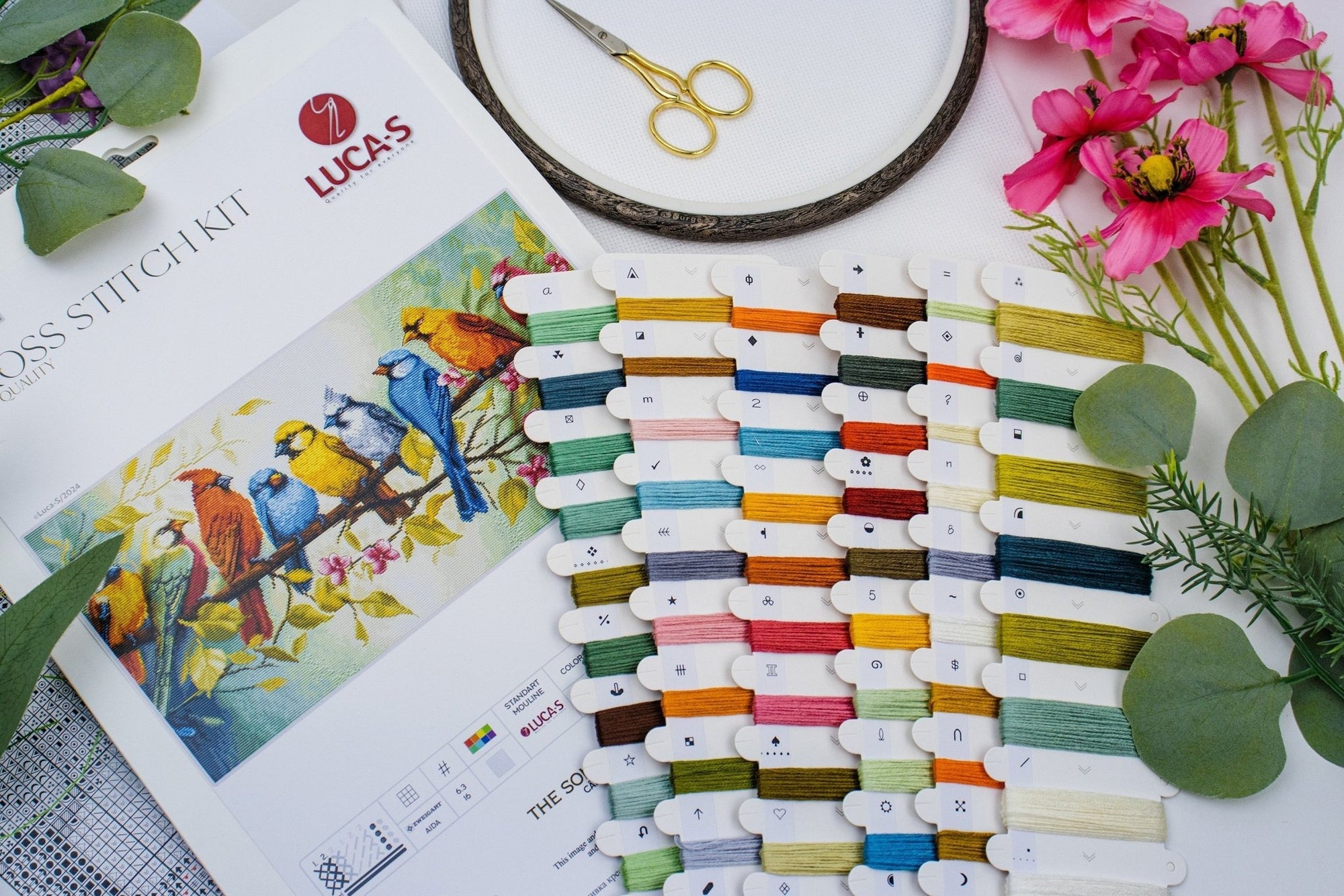 Cross Stitch Kit Luca - S - The Song of the Birds , BU5062 - Luca - S Yarns