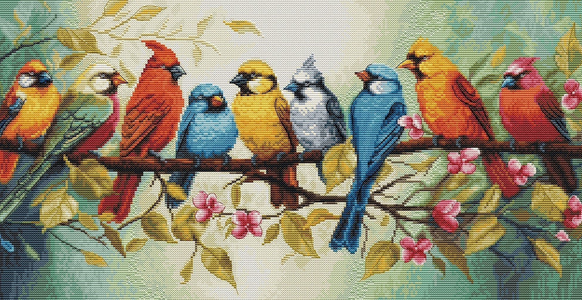 Cross Stitch Kit Luca - S - The Song of the Birds , BU5062 - Luca - S Yarns