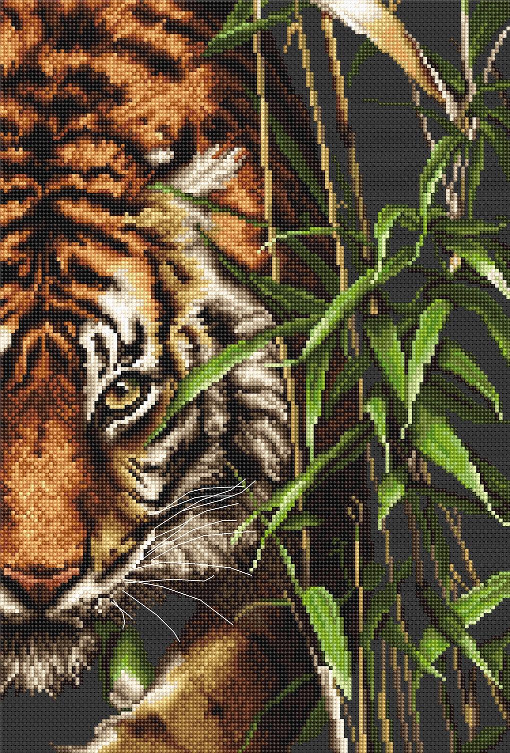 Cross Stitch Kit Luca - S - Tiger, B2356 - Luca - S Yarns