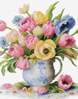 Cross Stitch Kit Luca - S - Tulips Bouquet, B7034 - Luca - S Yarns