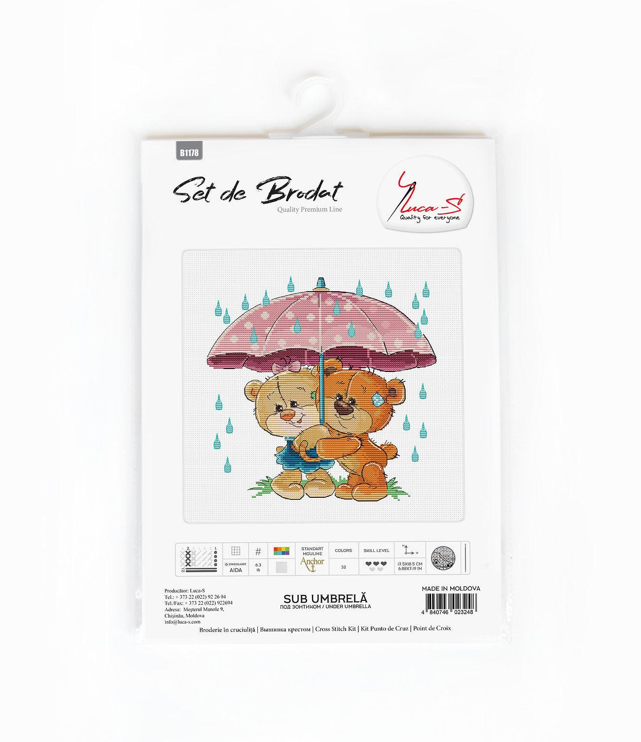 Cross Stitch Kit Luca - S - Under Umbrella, B1178 - Luca - S Yarns