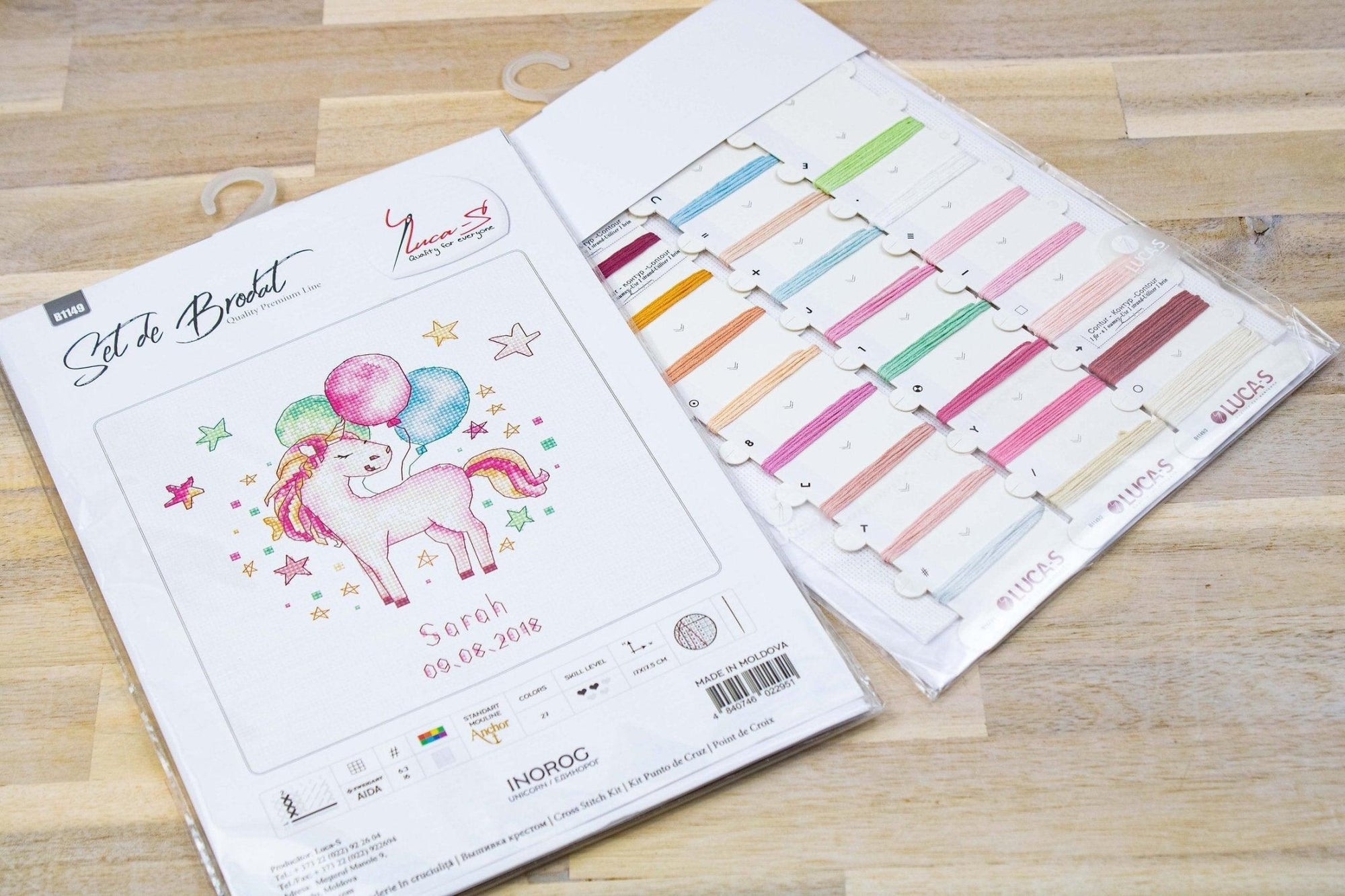 Cross Stitch Kit Luca - S - Unicorn, B1149 - Luca - S Yarns