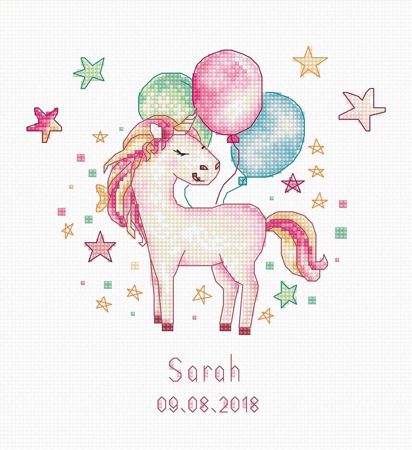 Cross Stitch Kit Luca - S - Unicorn, B1149 - Luca - S Yarns