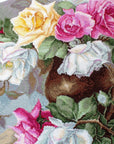 Cross Stitch Kit Luca - S - Vase with Roses, B587 - Luca - S Yarns