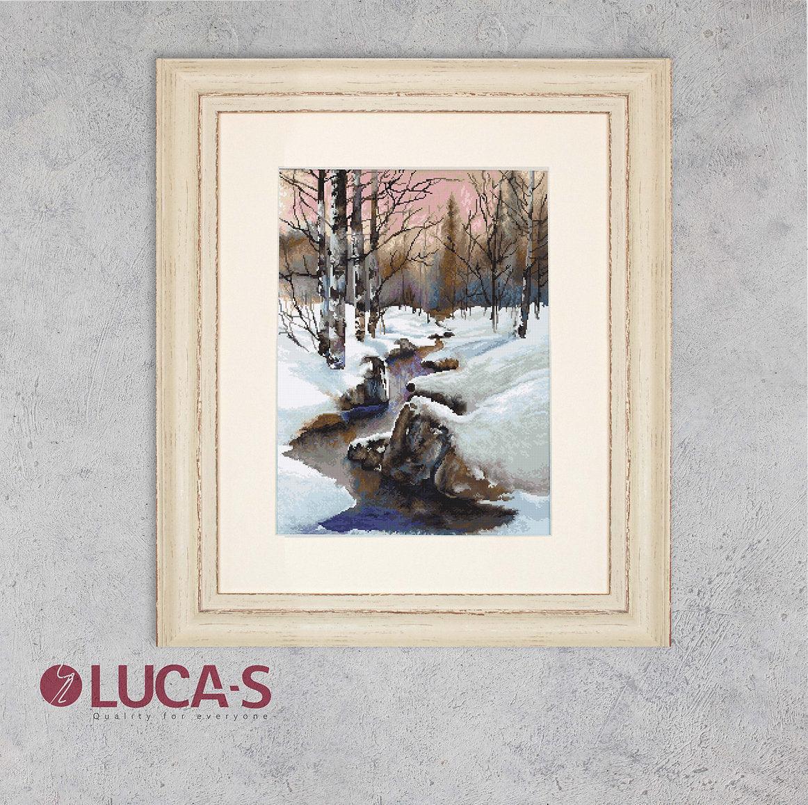 Cross Stitch Kit Luca - S - Winter, B609 - Luca - S Yarns