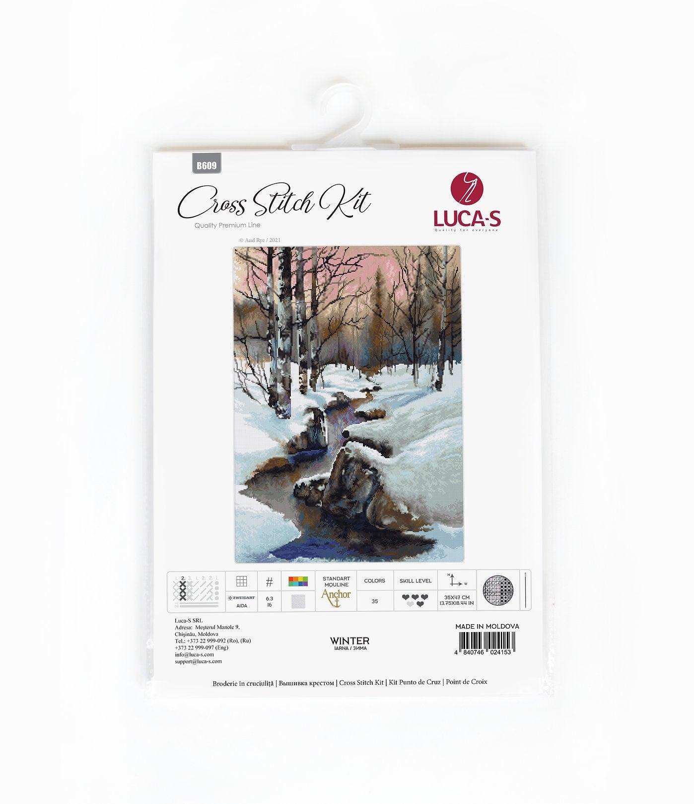 Cross Stitch Kit Luca - S - Winter, B609 - Luca - S Yarns