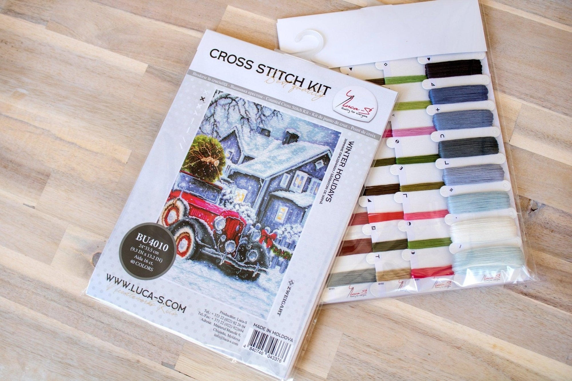 Cross Stitch Kit Luca - S - Winter Holidays, BU4010 - Luca - S Yarns