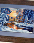 Cross Stitch Kit Luca - S - Winter Landscape, B477 - Luca - S Yarns