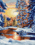 Cross Stitch Kit Luca - S - Winter Landscape, B477 - Luca - S Yarns