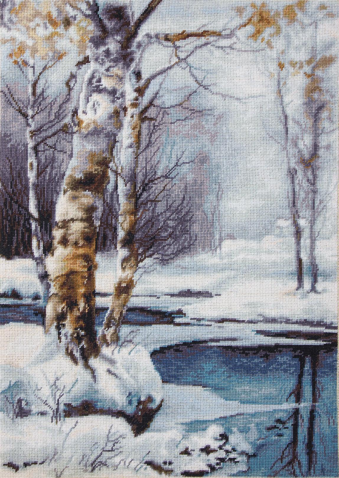 Cross Stitch Kit Luca - S - Winter Landscape, B560 - Luca - S Yarns