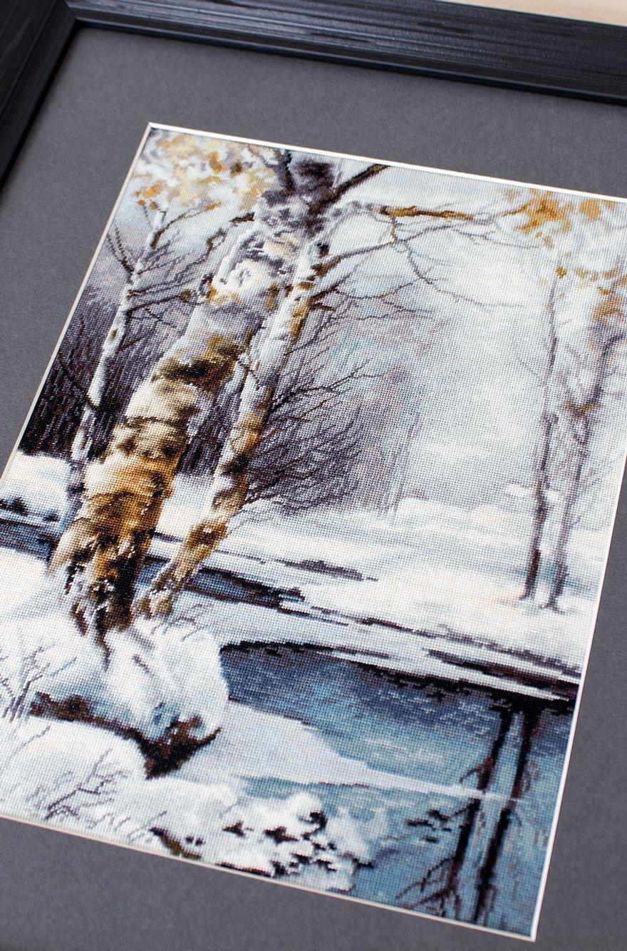 Cross Stitch Kit Luca - S - Winter Landscape, B560 - Luca - S Yarns