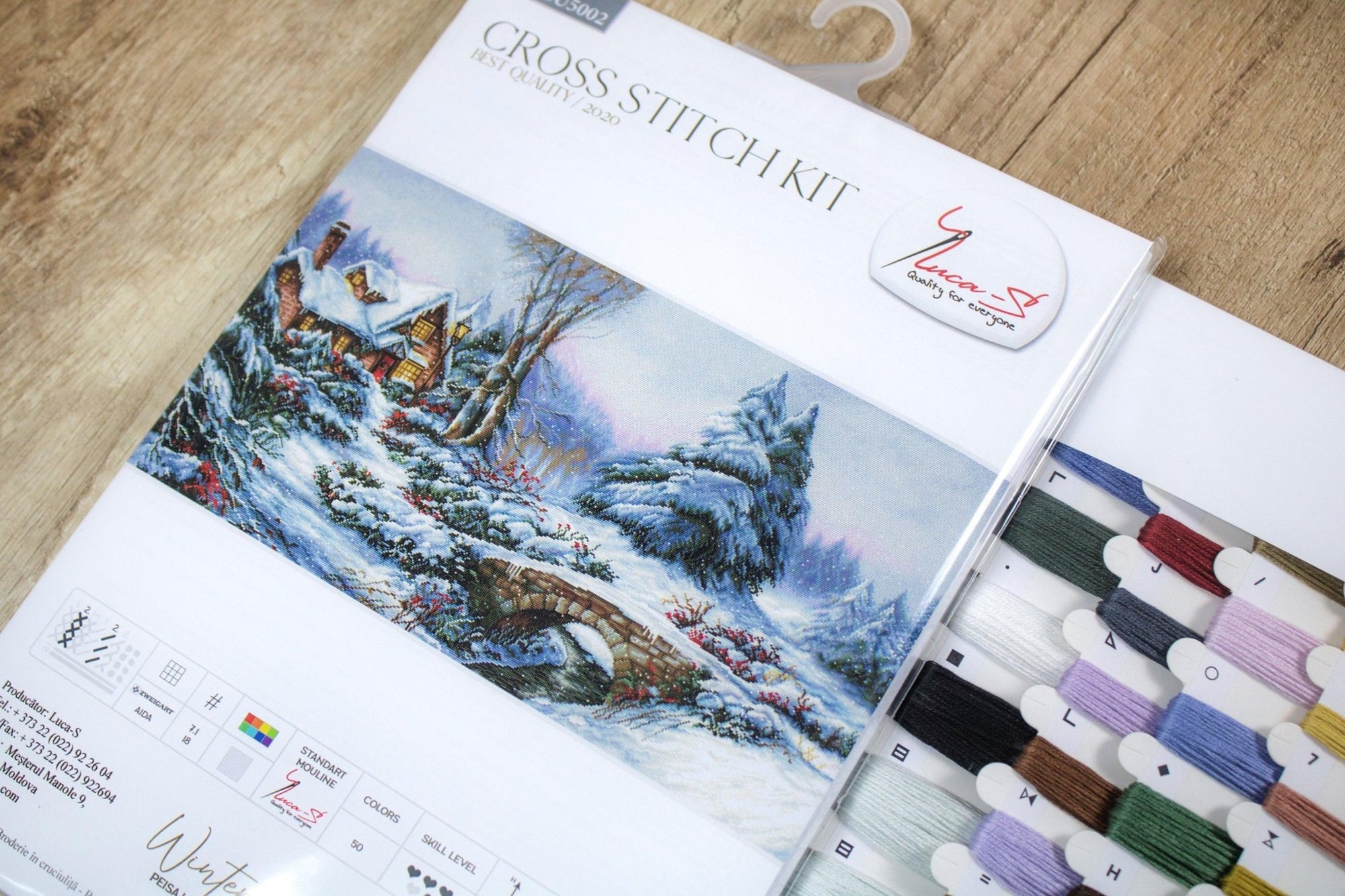 Cross Stitch Kit Luca - S - Winter Landscape, BU5002 - Luca - S Yarns