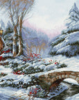 Cross Stitch Kit Luca - S - Winter Landscape, BU5002 - Luca - S Yarns