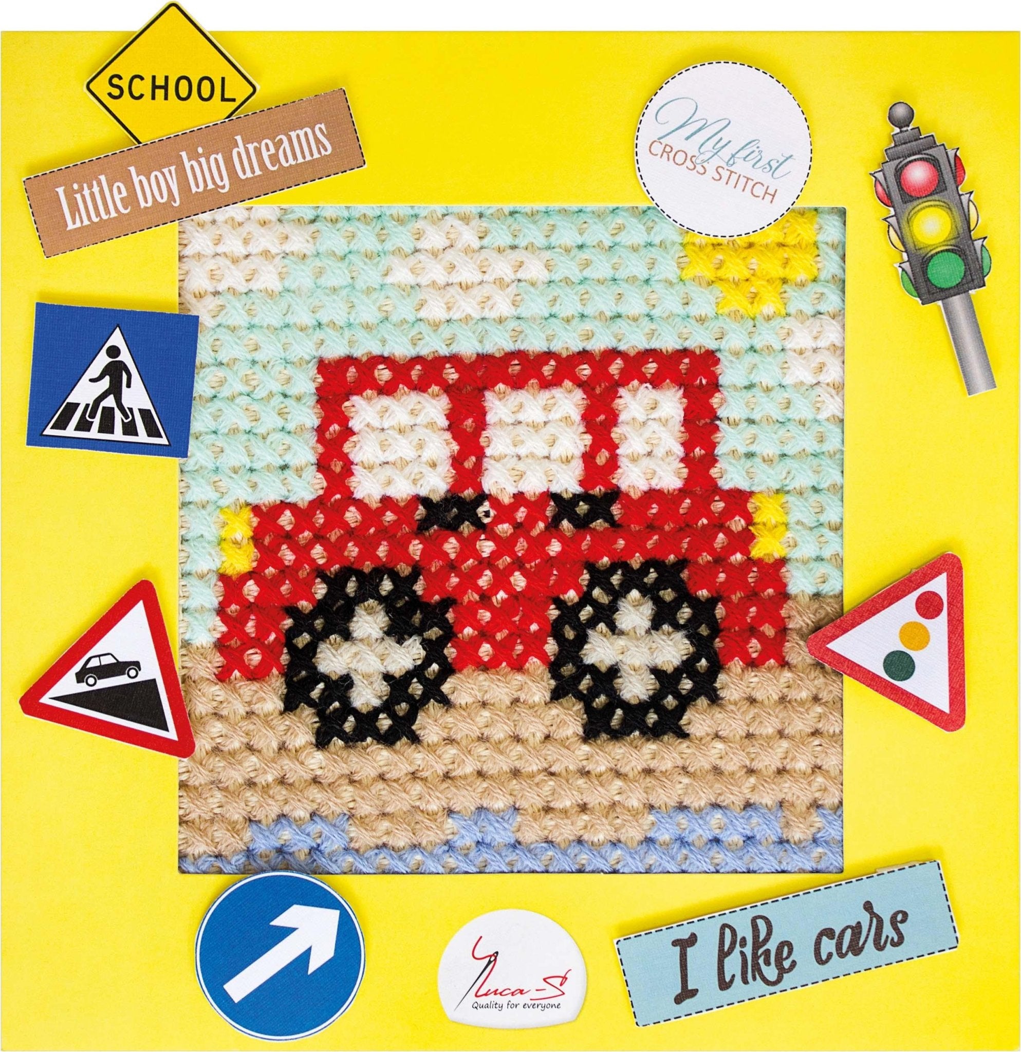 Cross Stitch Kit Luca - S - X04 Car - Luca - S Yarns