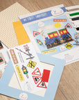 Cross Stitch Kit Luca-S - X05 Train - Luca-S Cross Stitch Kits