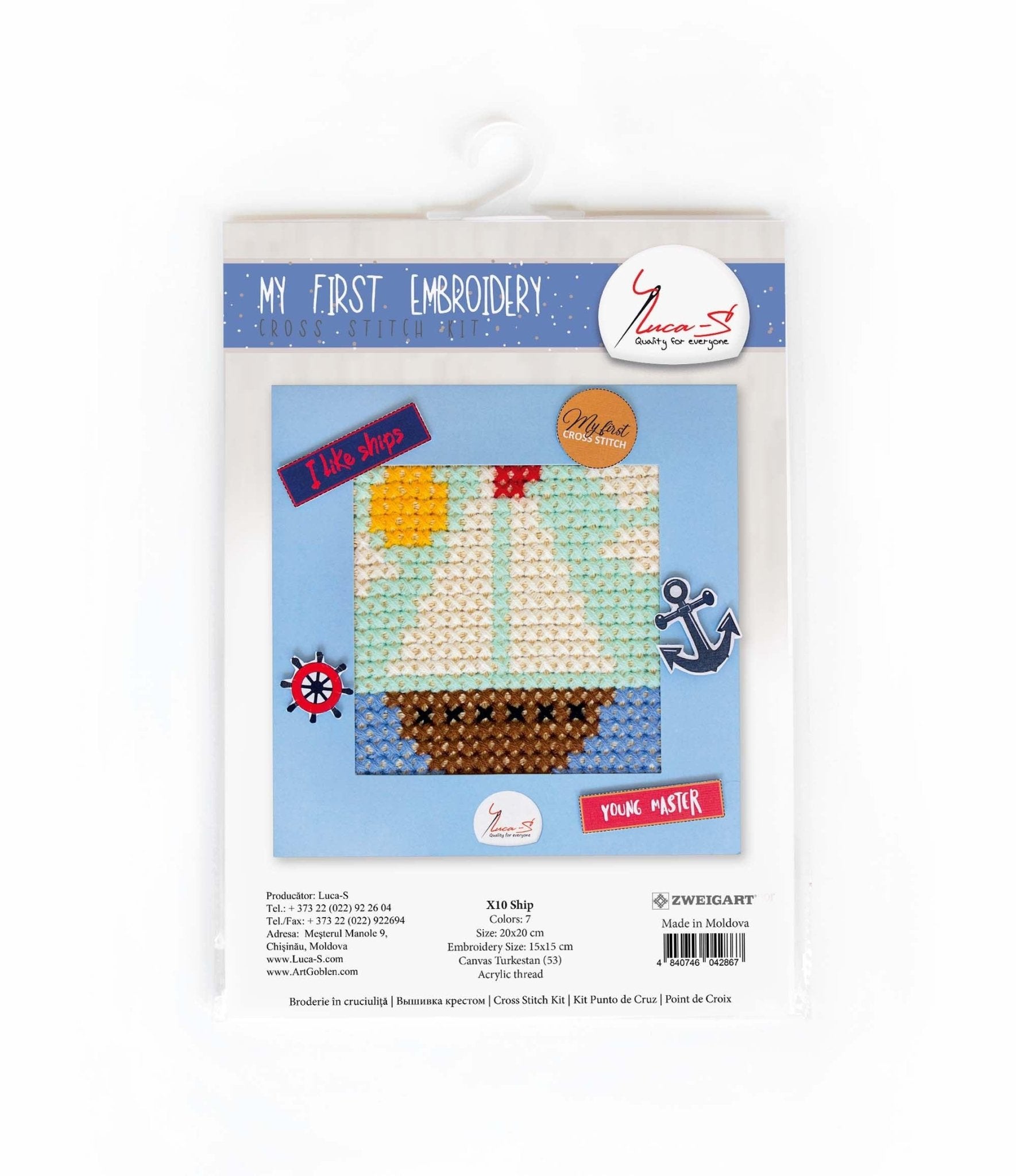 Cross Stitch Kit Luca - S - X10 Ship - Luca - S Yarns