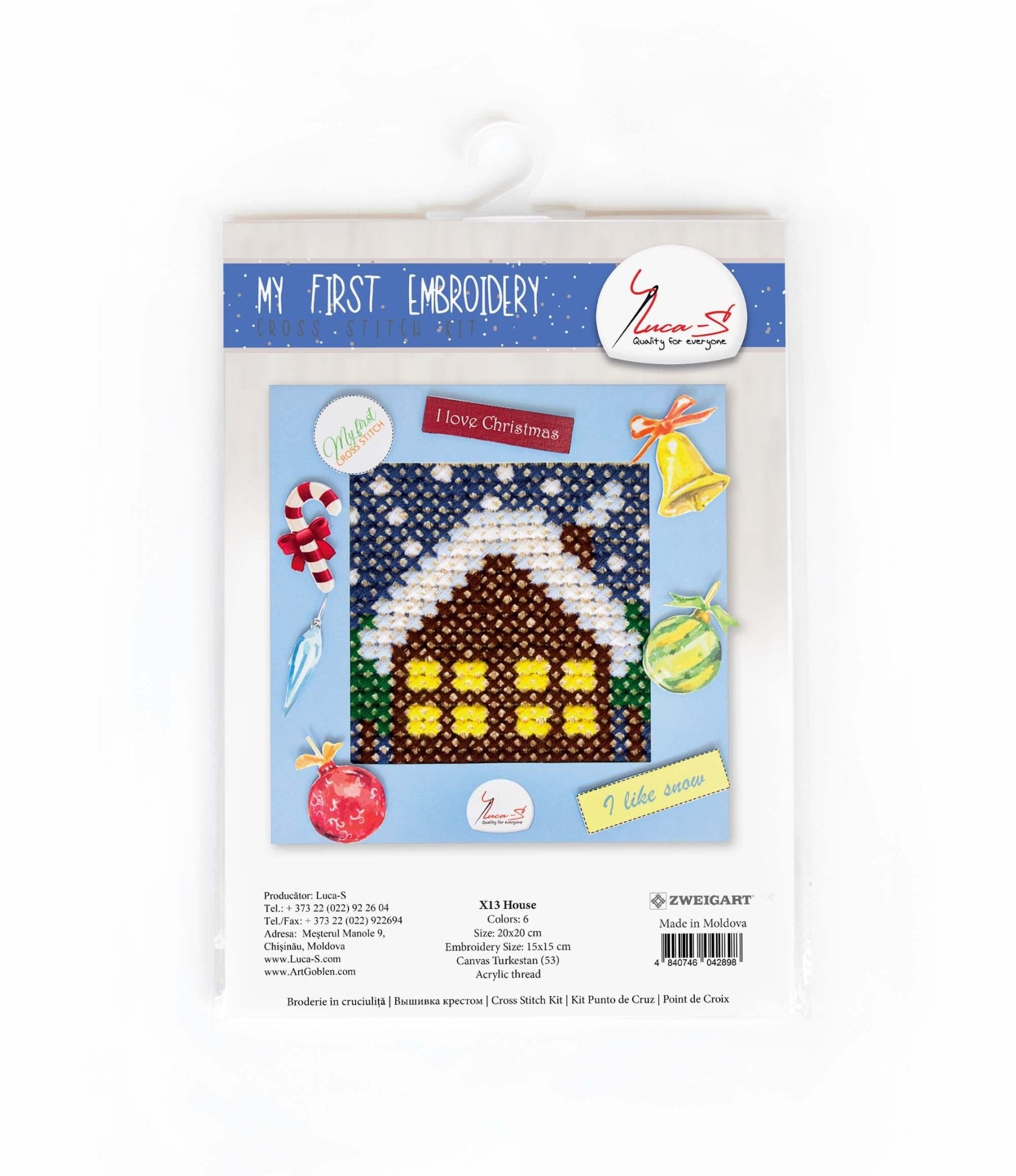 Cross Stitch Kit Luca - S - X13 House - Luca - S Yarns