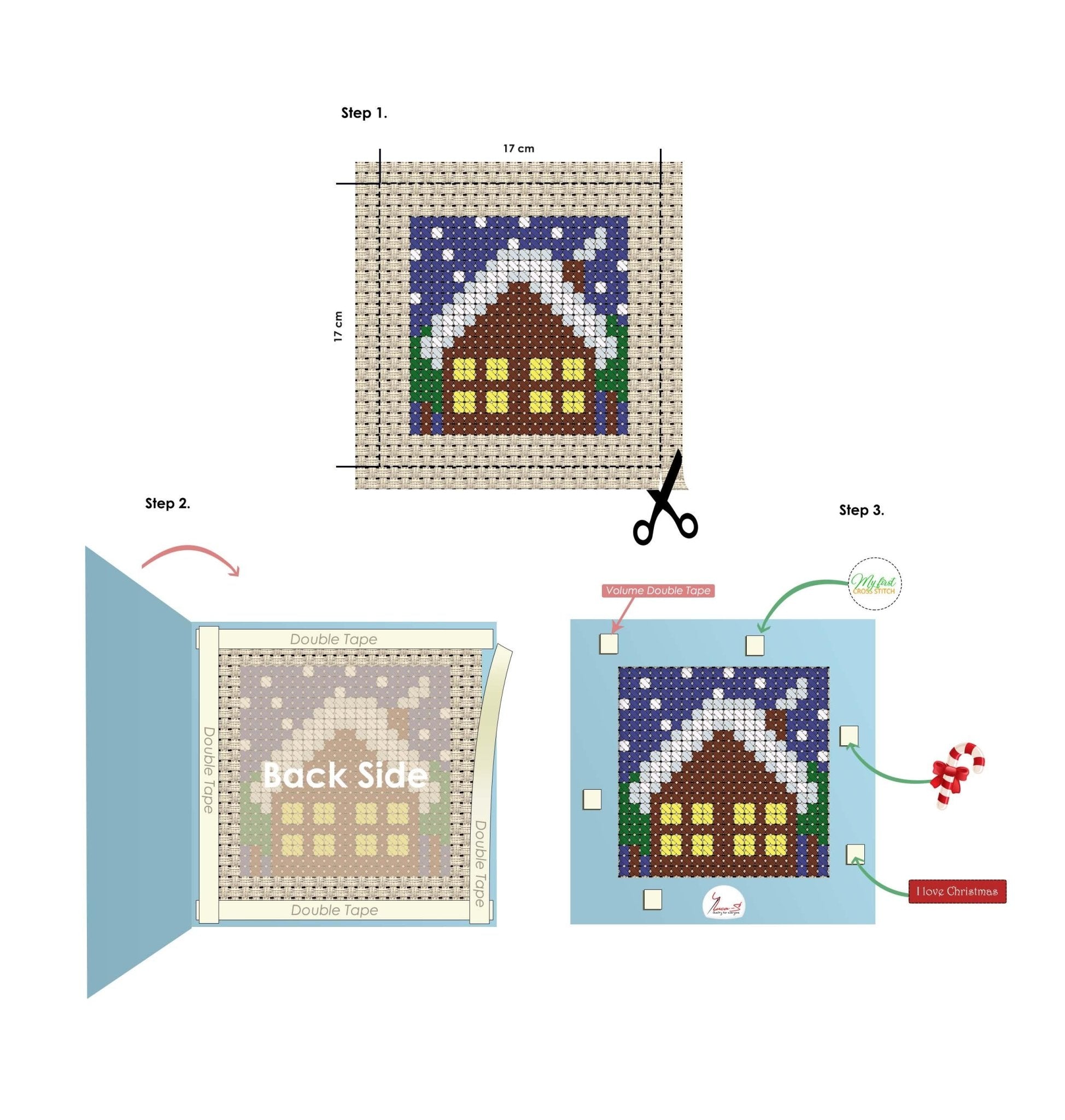 Cross Stitch Kit Luca - S - X13 House - Luca - S Yarns