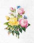 Cross Stitch Kit Luca - S - Yellow Roses and Bengal Roses, BU4003 - Luca - S Yarns