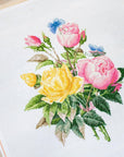 Cross Stitch Kit Luca - S - Yellow Roses and Bengal Roses, BU4003 - Luca - S Yarns