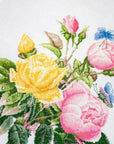 Cross Stitch Kit Luca - S - Yellow Roses and Bengal Roses, BU4003 - Luca - S Yarns