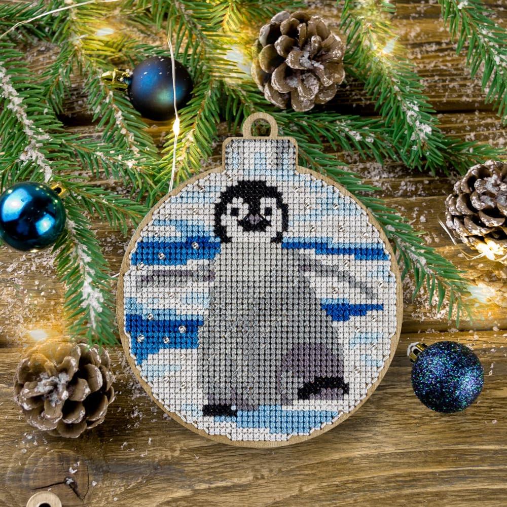 Cross Stitch Kit with Beads on Wood - Luca - S Yarns