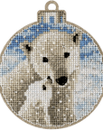 Cross Stitch Kit with Beads on Wood - Luca - S Yarns