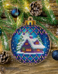 Cross Stitch Kit with Beads on Wood - Luca - S Yarns