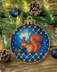 Cross Stitch Kit with Beads on Wood - Luca - S Yarns