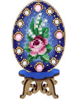 Cross Stitch Kit with Beads on Wood - Luca - S Yarns