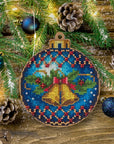 Cross Stitch Kit with Beads on Wood - Luca - S Yarns