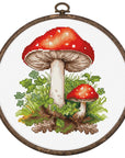 Cross Stitch Kit with Hoop Included Luca - S - Amanita Muscaria, BC232 - Luca - S Yarns