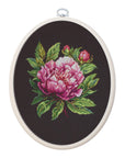 Cross Stitch Kit with Hoop Included Luca - S - BC204 ’’Peter Brand’’ Peony - Luca - S Yarns