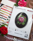 Cross Stitch Kit with Hoop Included Luca - S - BC204 ’’Peter Brand’’ Peony - Luca - S Yarns