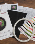 Cross Stitch Kit with Hoop Included Luca - S - BC204 ’’Peter Brand’’ Peony - Luca - S Yarns